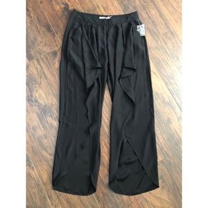 Kimchi Blue Ruffle Asymmetrical Hem Pants Womens 0